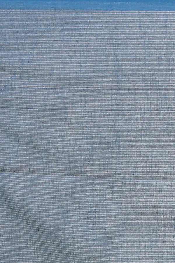 Blue_Cotton_Saree_With_Allover_Golden_Zari_Stripe_For_Women