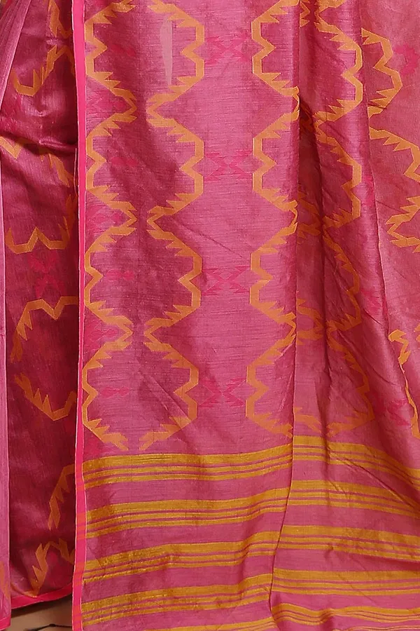 Light_Pink_Cotton_Silk_Handloom_Saree_With_Blouse_Piece_For_Women