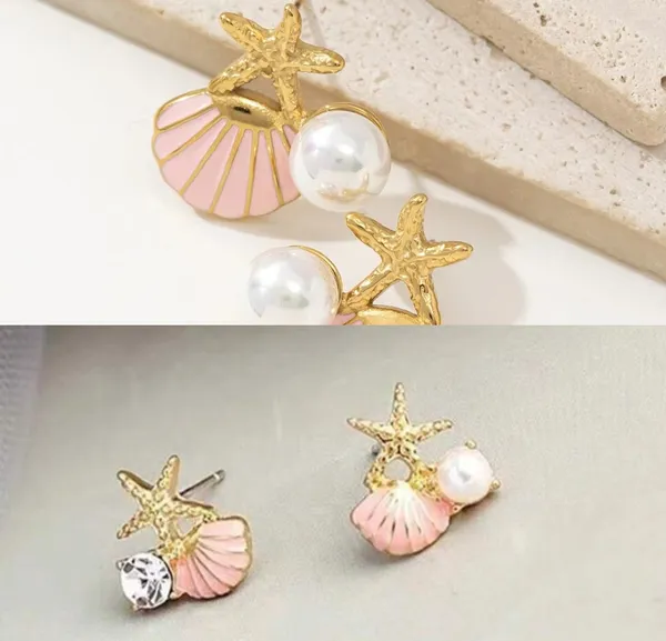 Pink_shell_Studs
