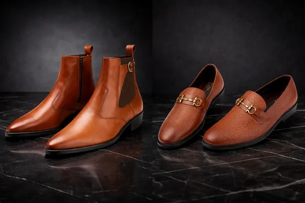Tan_Leather_Premium_And_Elegant_Boots_And_Loafers_For_Men_(Pack_Of_2)