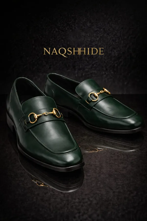 Deep_Dark_Green_Crust_Leather_Crust_Loafers_For_Men