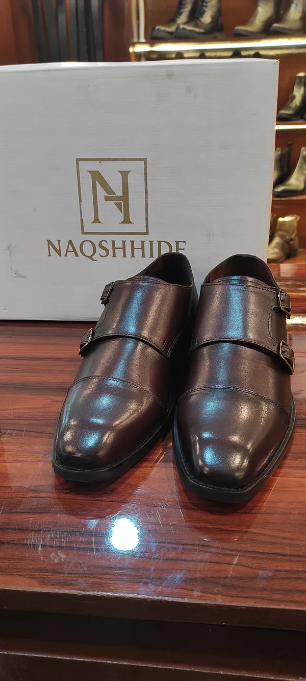 NAQSHHIDE_Double_Monk_straps_Full_Grainn_Leather_shoes_for_men