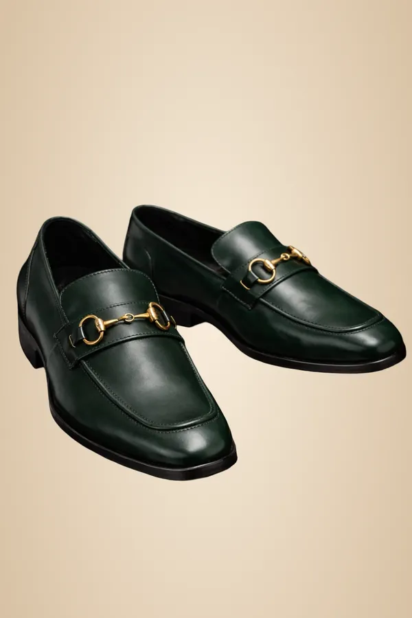 Deep_Dark_Green_Crust_Leather_Crust_Loafers_For_Men