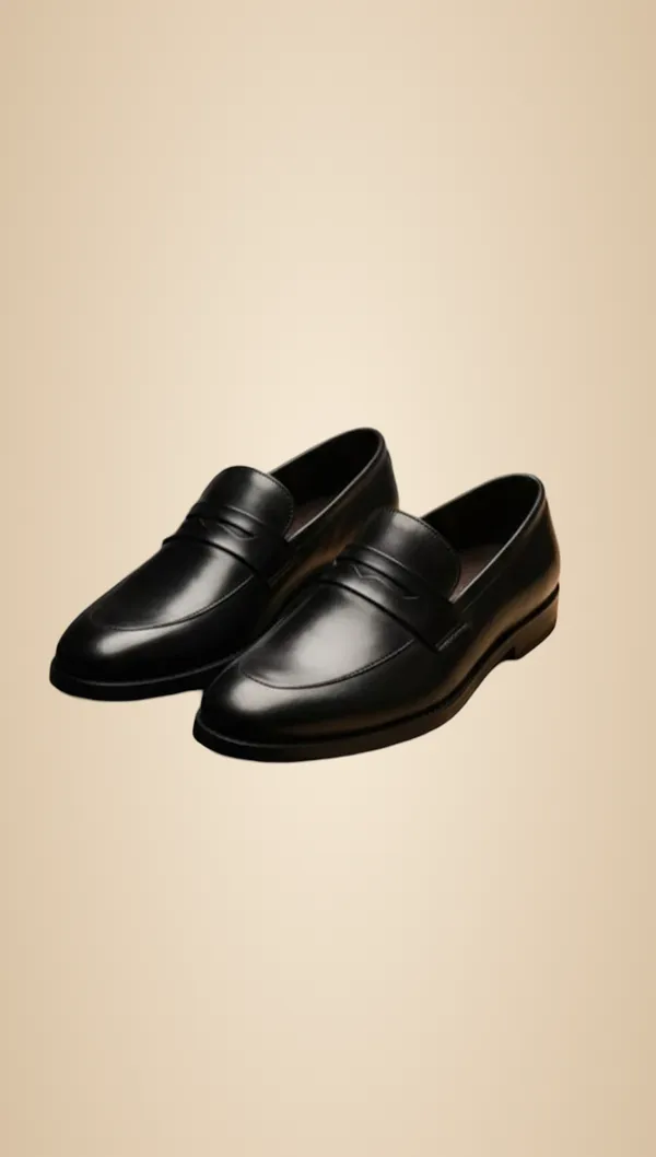 Black_Crust_Leather_Penny_Loafers_For_Men