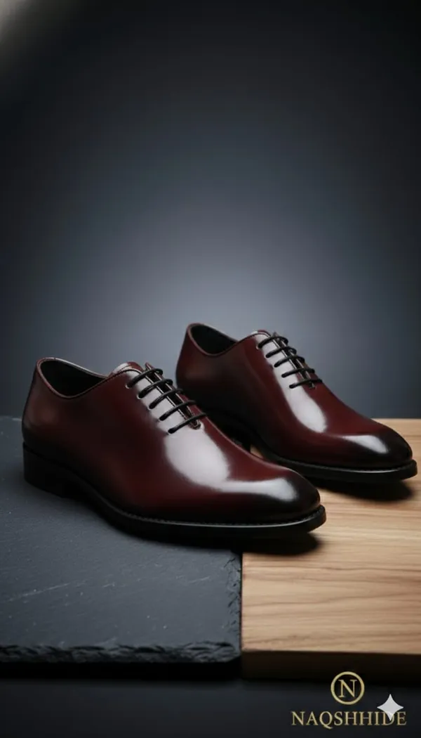 Wine_Crust_Leather_Crust_Oxford_Shoes_For_Men