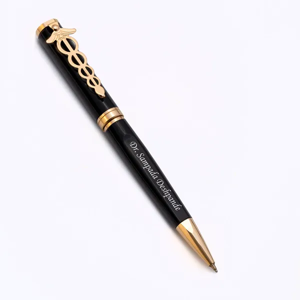 Black_Personalised_Doctors_Pen
