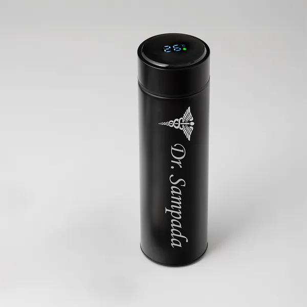 Black_And_Grey_Doctors_Combo_4_In_1_Temperature_Bottle,_Calendar_Pen_Stand,_Doctors_Pen,_Doctors_Keychain_Pack_Of_4