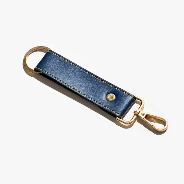 Navy_Blue_Personalized_Leather_Keychain