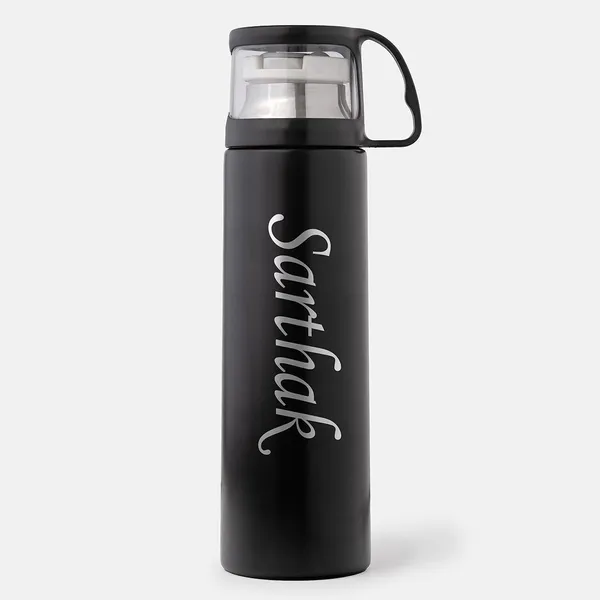 Black_Personalised_Vacuum_Sealed_Bottle_With_Cup