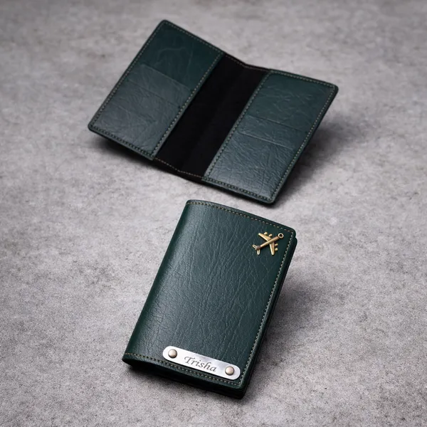 Green_Personalised_Passport_Holder