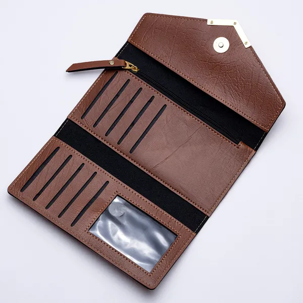 Tan_Personalised_Ladies_Clutch_Purse