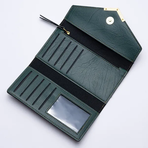 Olive_Green_Personalised_Ladies_Clutch_Purse