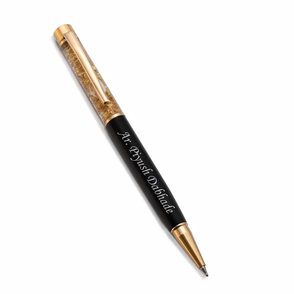 Gold_And_Black_Glitter_Architect_Personalised_Pen