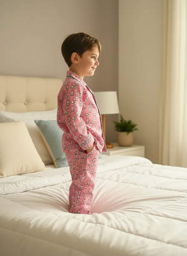 Pink_Bunny_Print_Spun_Cotton_Night_Suit_For_Boys