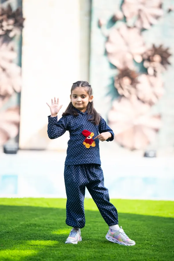 Blue_Printed_Laycra_Denim_Teddy_Emroydri_Unisex_Hoodie_Co_Ord_Set_For_Girls