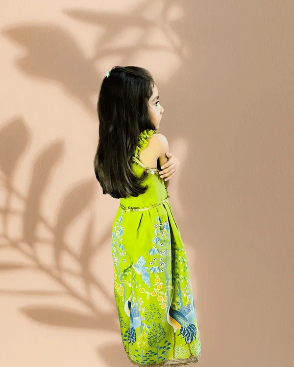 Green_1_piece_Digital_Print_Jumpsuit_for_Girls