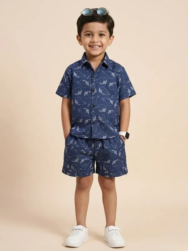 Kids_Unisex_Blue_Whale_Print_Premium_Cotton_Co-Ord_Set