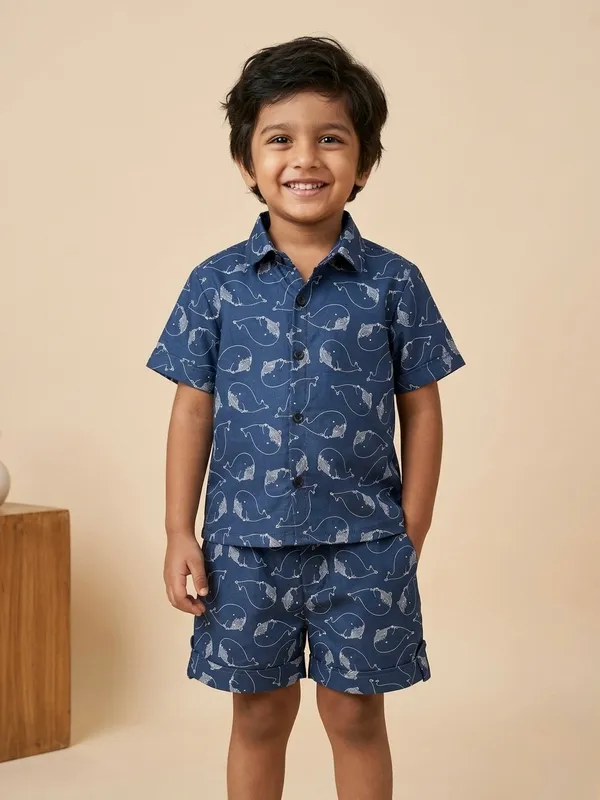 Kids_Unisex_Blue_Whale_Print_Premium_Cotton_Co-Ord_Set