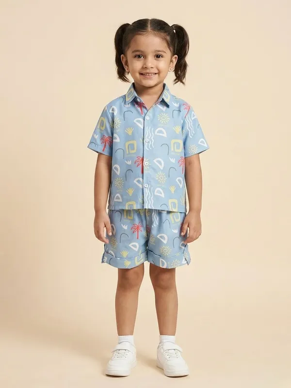 Kids_Unisex_Blue__Print_Premium_Cotton_Co-Ord_Set