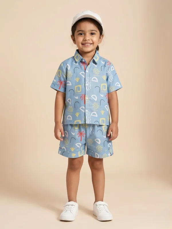 Kids_Unisex_Blue__Print_Premium_Cotton_Co-Ord_Set