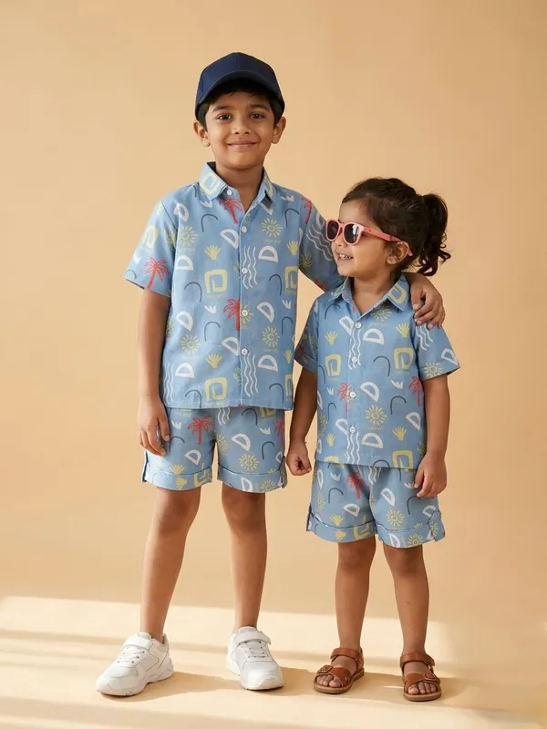 Kids_Unisex_Blue__Print_Premium_Cotton_Co-Ord_Set