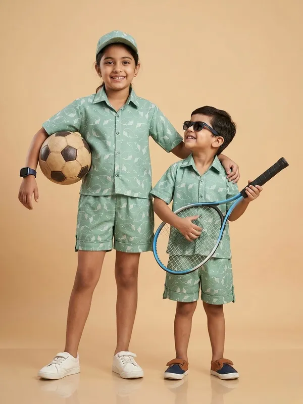 Kids_Unisex_Sage_Green_Whale_Print_Premium_Cotton_Co-Ord_Set
