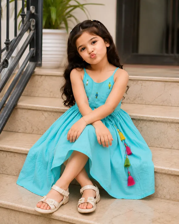 Sky_Blue_Hand_Embroidered_Cotton_Dress