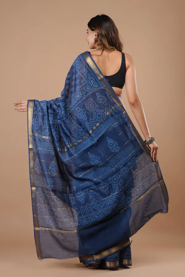 Royal_Blue_Maheshwari_Silk_Premium_Saree_With_Unstitched_Blouse_For_Women