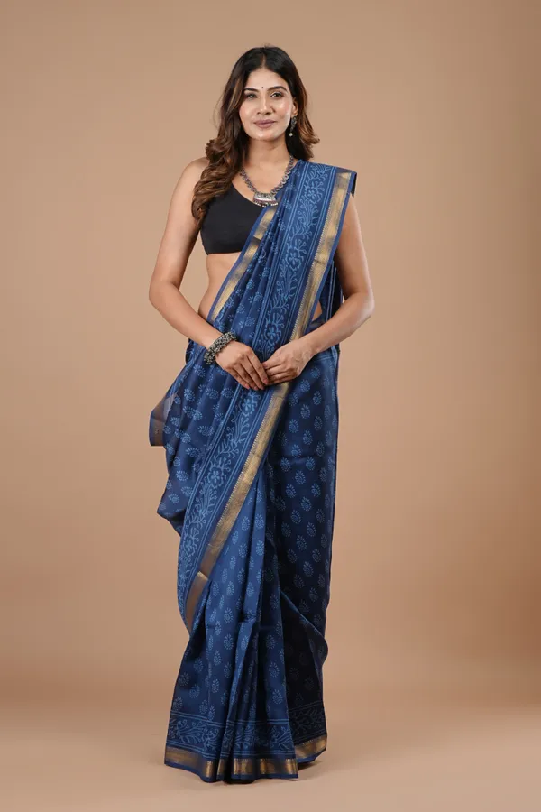 Royal_Blue_Maheshwari_Silk_Premium_Saree_With_Unstitched_Blouse_For_Women