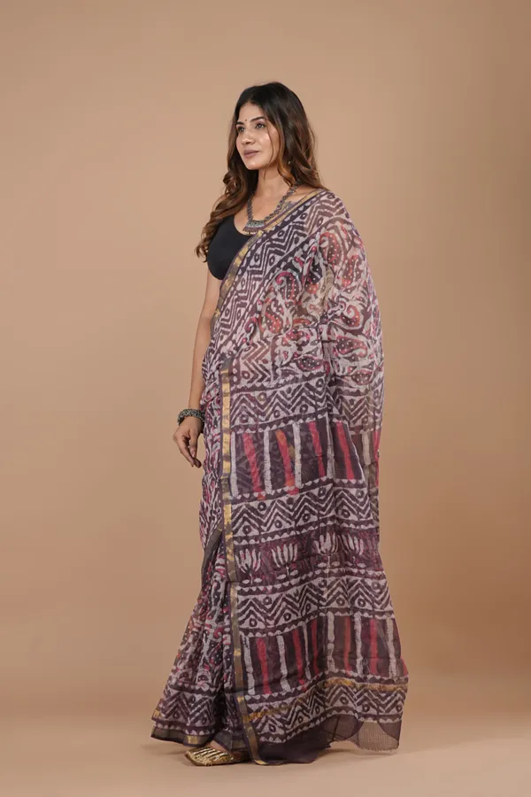 Purple_Kota_Doriya_Premium_Saree_With_Unstitched_Blouse_For_Women