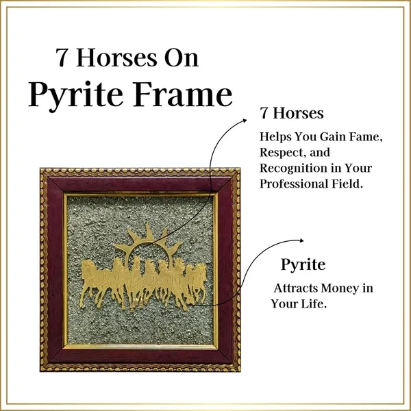 Golden_7_Running_Horses_On_Raw_Pyrite_With_Rising_Sun_Frame_Symbol_Of_Speed,_Strength,_Success,_Prosperity_&_Victory_For_Home_And_Office_Decor