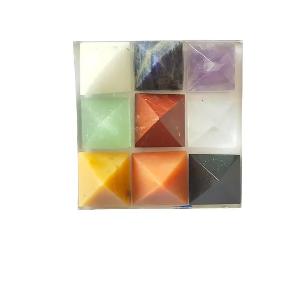 Navgrah_Yantra_Gemstone_Pyramids_Hindu_Vedic_Symbol_For_Lal_Qitab_Remedy,_Vastu,_Pooja,_Meditation_Decorative_Gemstone_Pyramids,_Set_Of_9,_Assorted_Colours