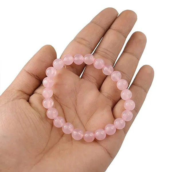 Natural_Rose_Quartz_Crystal_Healing_Bracelet,_Pink_Beaded_Love_Stone_Bracelet_For_Men_And_Women_|_8Mm_Beads_|_Reiki_Healing_|_Feng_Shui_Crystal_For_Love,_Relationship_And_Emotional_Balance