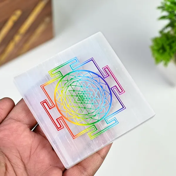 Original_Selenite_Shree_Yantra_Crystal_Charging_Colourful_Plate_Engraved_Used_For_Reiki_Healing,_Meditation,_Home_Decor,_Pooja,_Manifest_And_Feng_Shui_Crystal_(Square)