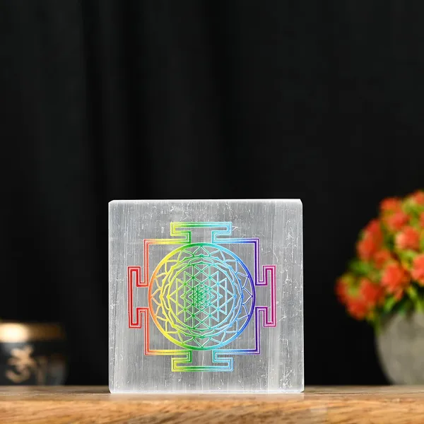 Original_Selenite_Shree_Yantra_Crystal_Charging_Colourful_Plate_Engraved_Used_For_Reiki_Healing,_Meditation,_Home_Decor,_Pooja,_Manifest_And_Feng_Shui_Crystal_(Square)