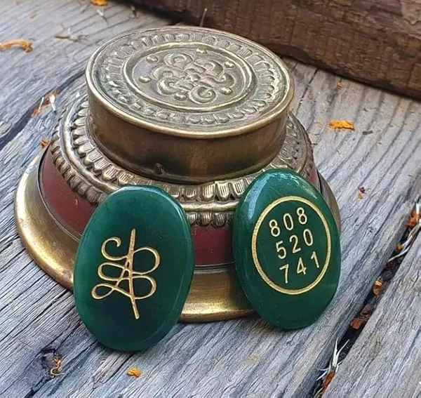 Pre-Energized_Green_Jade_Zibu_Coin_To_Attract_Money_Cash_Flow_&_Wealth._Certified._Angle_Number_&_Zibu_Symbol_Of_Abundance._Natural_(Non_Synthetic)_Cabochon_Oval_Shape_Feng_Shui