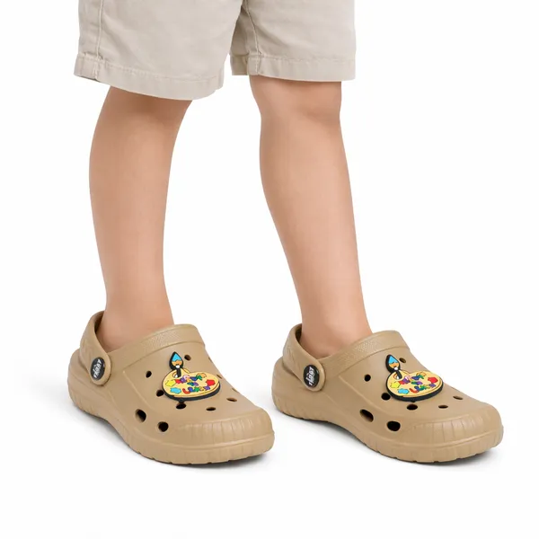 Kick_Tan_Clogs_Unisex_For_Kids