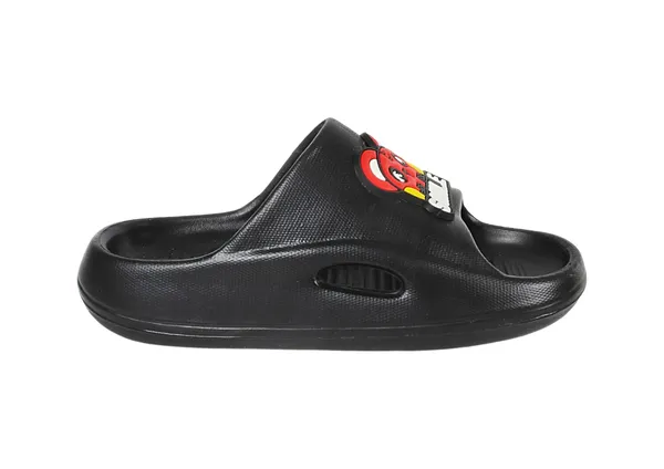 Smile_Black_Slipper_Unisex_For_Kids
