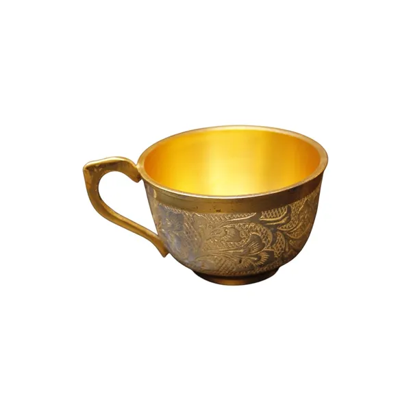 ALZARIA®_Pure_Brass_Premium_Tea_Cup_Set_With_Sauser_For_Home_And_Kitchen