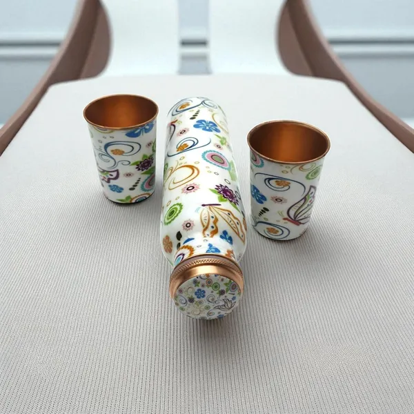 ALZARIA®_Multicolor_Copper_Premium_Water_Bottle_Set_For_Home_And_Kitchen_Pack_Of_2