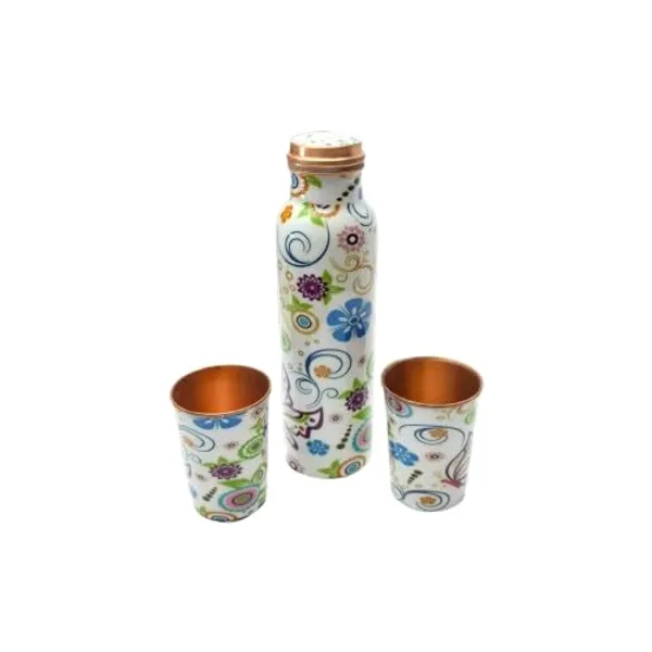ALZARIA®_Multicolor_Copper_Premium_Water_Bottle_Set_For_Home_And_Kitchen_Pack_Of_2