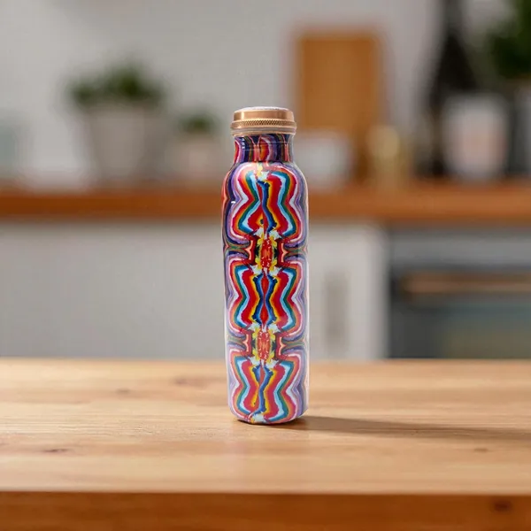 Multicolor_Copper_Premium_Water_Bottle_Set_For_Home_And_Kitchen_Pack_Of_2