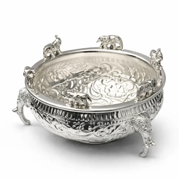 ALZARIA®_Silver_Brass_Premium_Urli_For_Home_And_Kitchen