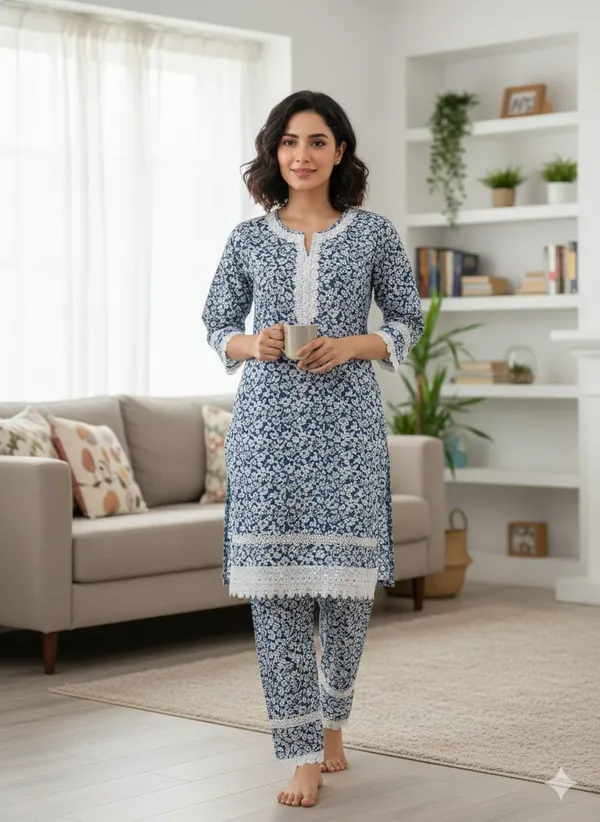 Blue_Rayon_Printed_Long_Co_Ord_Set_For_Women