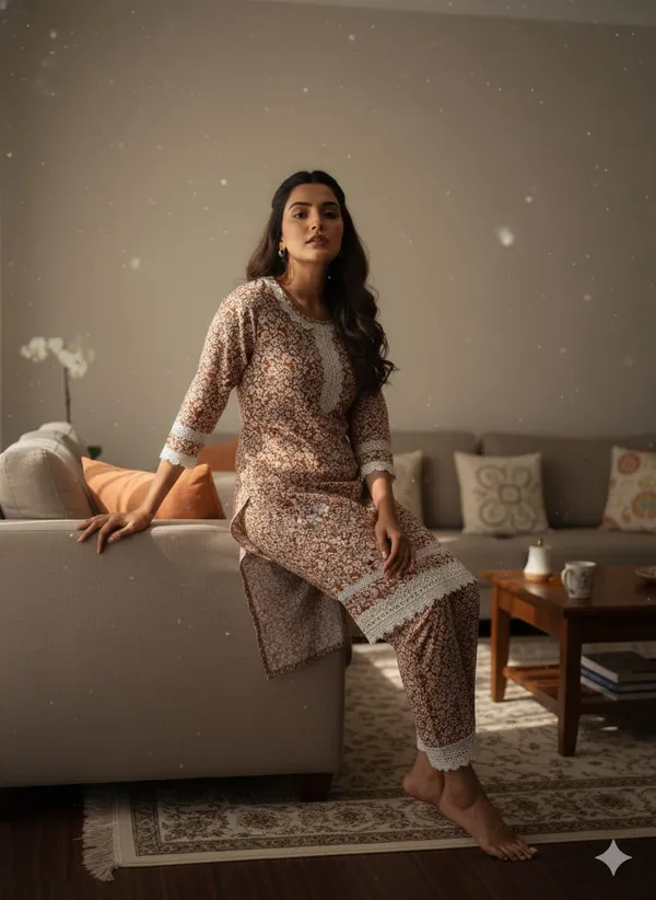 Brown_Rayon_Printed_Long_Co_Ord_Set_For_Women