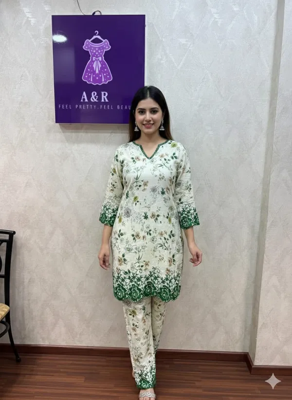 GREEN_MODAL__EMBROIDERY_VWORK_KURTI_2PC_