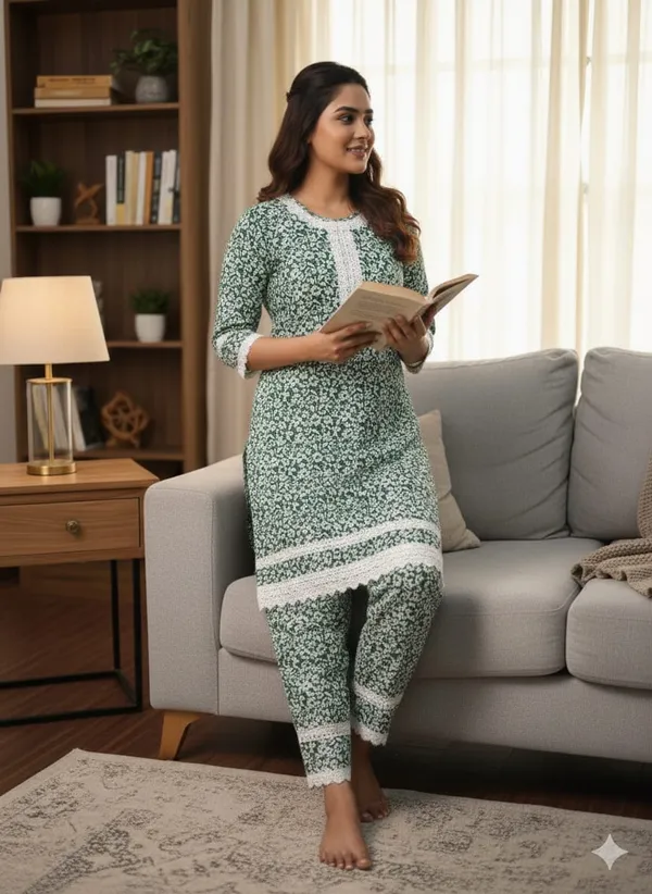 Green_Rayon_Printed_Long_Co_Ord_Set_For_Women