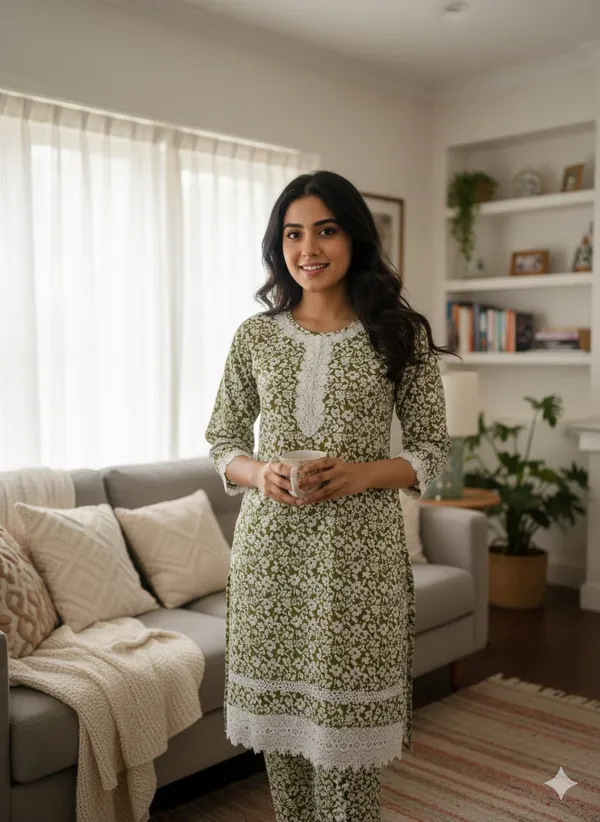 Green_Rayon_Printed_Long_Co_Ord_Set_For_Women