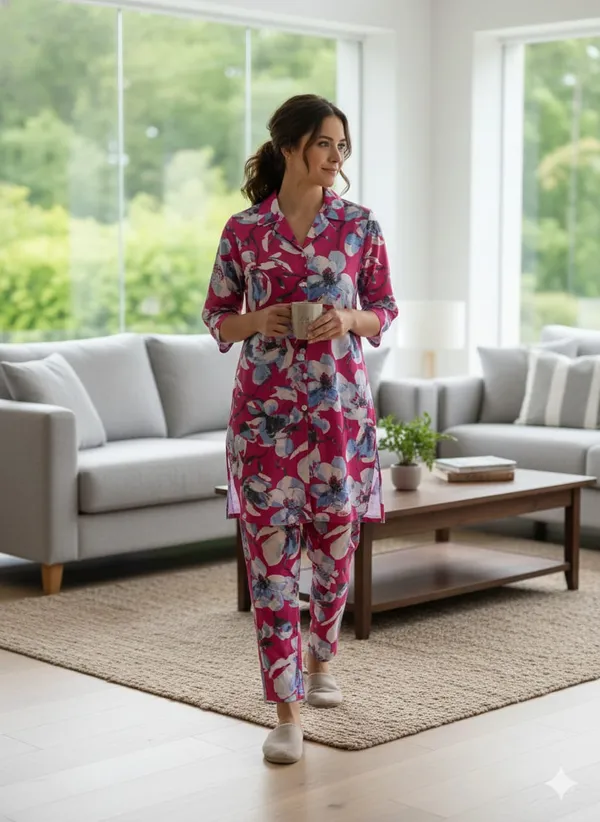 Pink_Rayon_Printed_Cord_Set_For_Women
