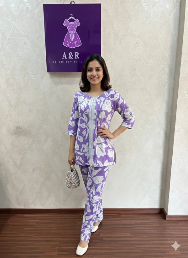 PURPLE_REYON_LACE_WORK_CORD_SET